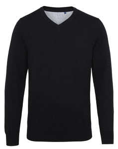 Men’s Cotton/ Rayon V-Neck Sweater