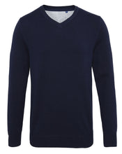Load image into Gallery viewer, Men’s Cotton/ Rayon V-Neck Sweater