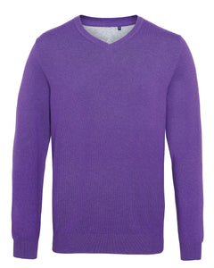 Men’s Cotton/ Rayon V-Neck Sweater