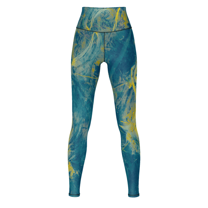 BLUE AND YELLOW ABSTRACT