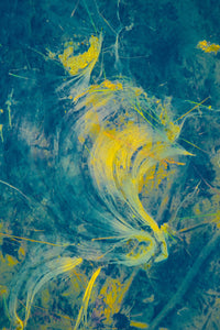 BLUE AND YELLOW ABSTRACT